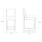 Manhattan Comfort Element 24" Faux Leather Counter Stool in Camel and Polished Chrome (Set of 2) 2-CS003-CL - alternate 5